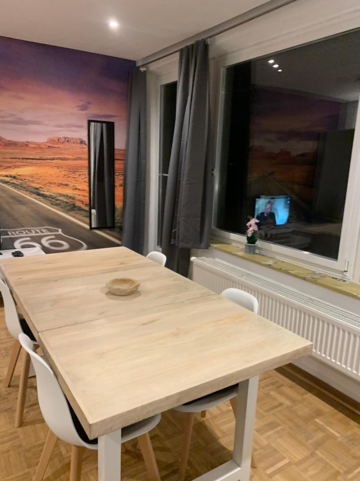 Mainpark Apartment 4 Schlafzimmer Bis Zu 10 Personen Direkt Ueber Aschaffapartment Bei Aschaffenburg Mainaschaff Luaran gambar