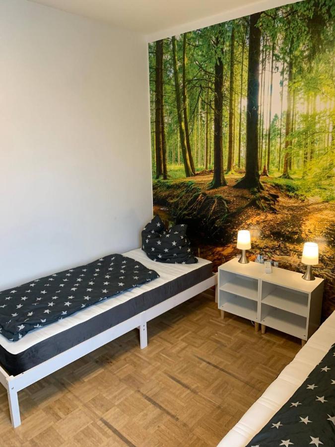 Mainpark Apartment 4 Schlafzimmer Bis Zu 10 Personen Direkt Ueber Aschaffapartment Bei Aschaffenburg Mainaschaff Luaran gambar